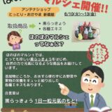 とっとり・おかやま新橋館でのイベント「ほのぼのマルシェ」で黒らっきょう販売！6月10日〜13日