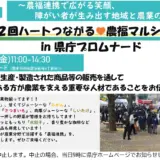熊本県庁で「第2回ハートでつながる♥農福マルシェin県庁プロムナード」開催！12月12日